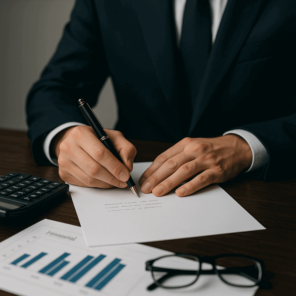 Business professional in suit